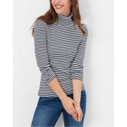 Clarissa Stripe Roll Neck Top