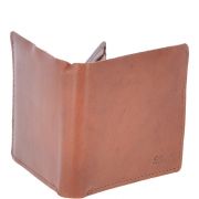 RFid 8 Card Mens Leather Wallet- Chestnut