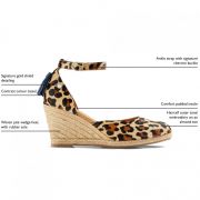 Monaco Haircalf Wedge Espadrille