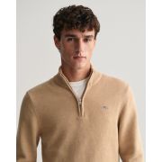 Casual Cotton Half-Zip Sweater