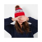 Shetland Knitted Hat with Pom