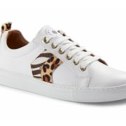 Womens Alexandra White Leather Trainer