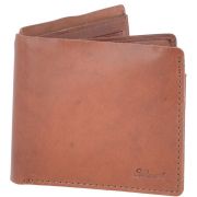 RFid 8 Card Mens Leather Wallet- Chestnut