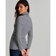 Clarissa Stripe Roll Neck Top