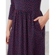 Milana Print Dropped Waist Jersey Dress