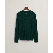 Cotton Cable Knit Crew Neck Sweater