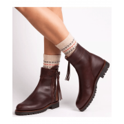 Cropped Lined Tassel Boot