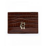 Chelsea Card Holder - Tan Croc