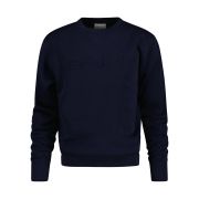 Embossed Crew Neck Sweater