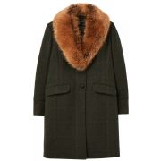 Langley Longline Coat With Faux fur Trim