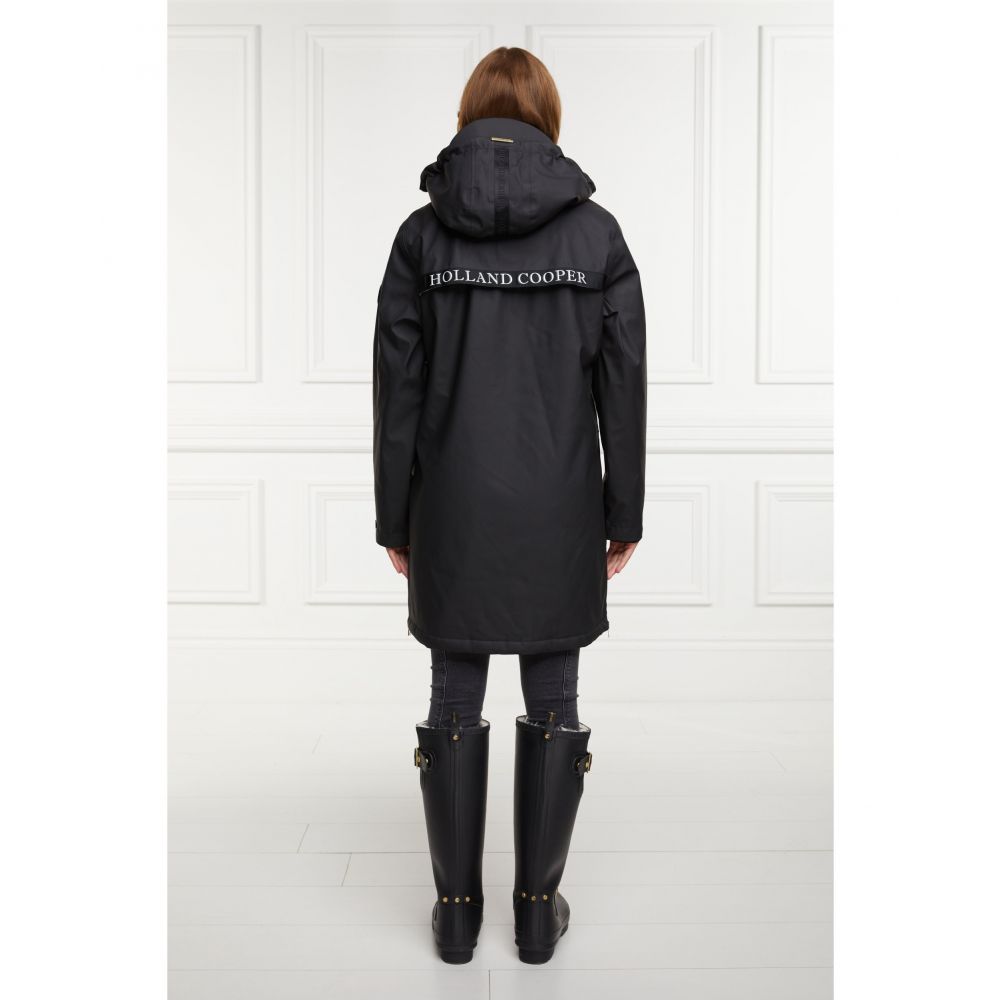 Holland Cooper Brecon Rain Coat - Black