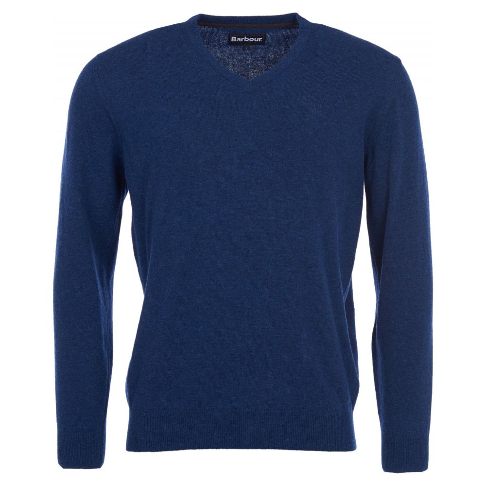 Barbour essential lambswool v neck jumper best sale